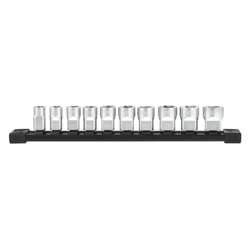 Milwaukee Hylsesett 3/8", 10 deler v:2820952