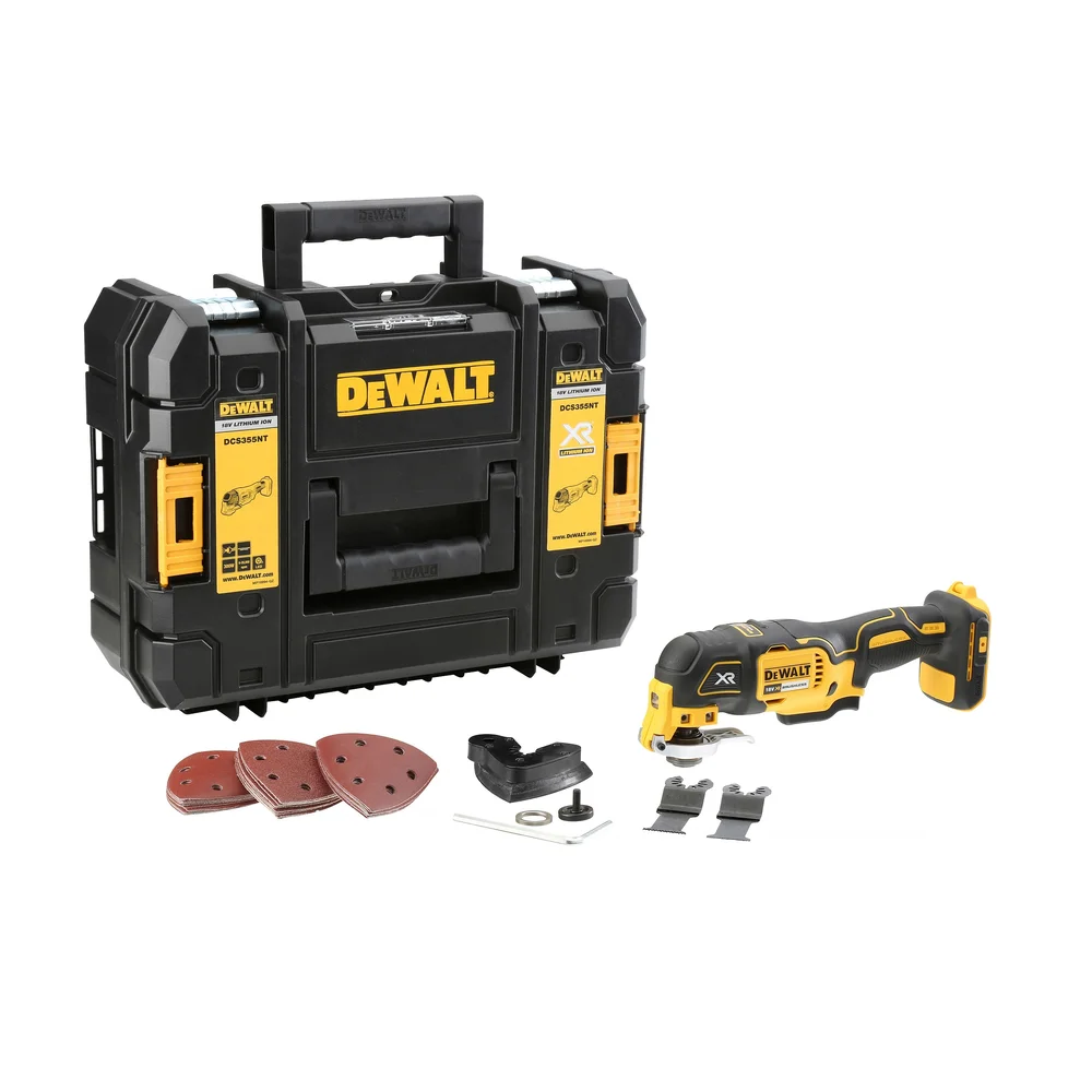 Dewalt Multiverktøy 18V, DCS355NT, uten batteri & lader v:8576261 Dewalt Multiverktøy 18V, DCS355NT, uten batteri & lader v:8576261