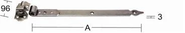 Habo Stabelhengsel 214 Svart, 200 mm v:7453751