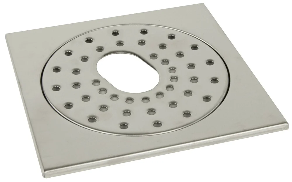 Gelia Slukrist med uttak for gulvsluk, rustfri, 200×200 mm v:2801959