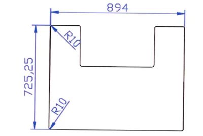 Gulvplate herdet glass 725×894 – Jøtul v:2948873