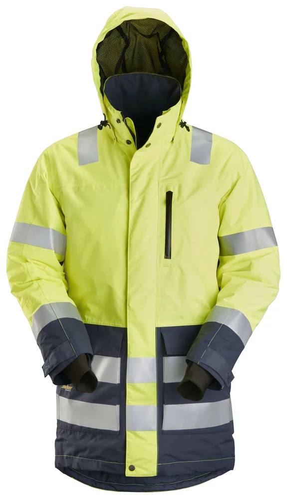 Arbeidsparkas high-vis gul/mørk grå str XL v:6143437 Arbeidsparkas high-vis gul/mørk grå str XL v:6143437