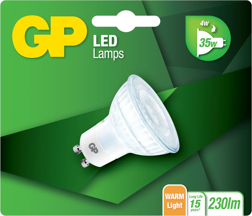 Lyspære led reflektorpære gu10 4 Watt v:3369775