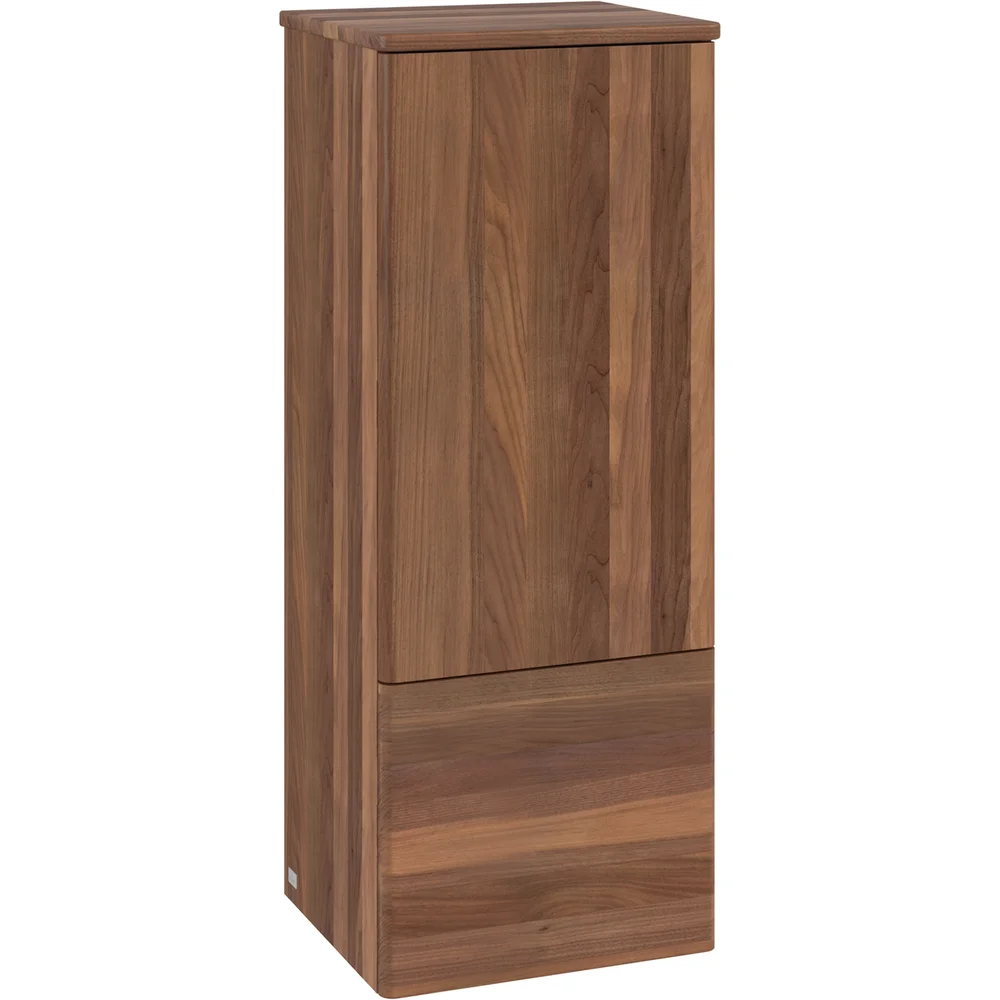 V&B ANTAO MIDDELS HØYSKAP 1 DØR GLATT 414X1039X356 HØYRE M/LYS VALNØTT/VALNØTT v:7077633