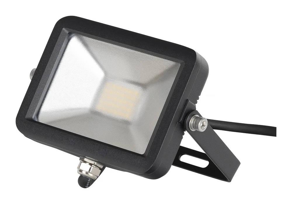 Gelia Lyskaster LED, 20 W, IP65, svart v:9578057