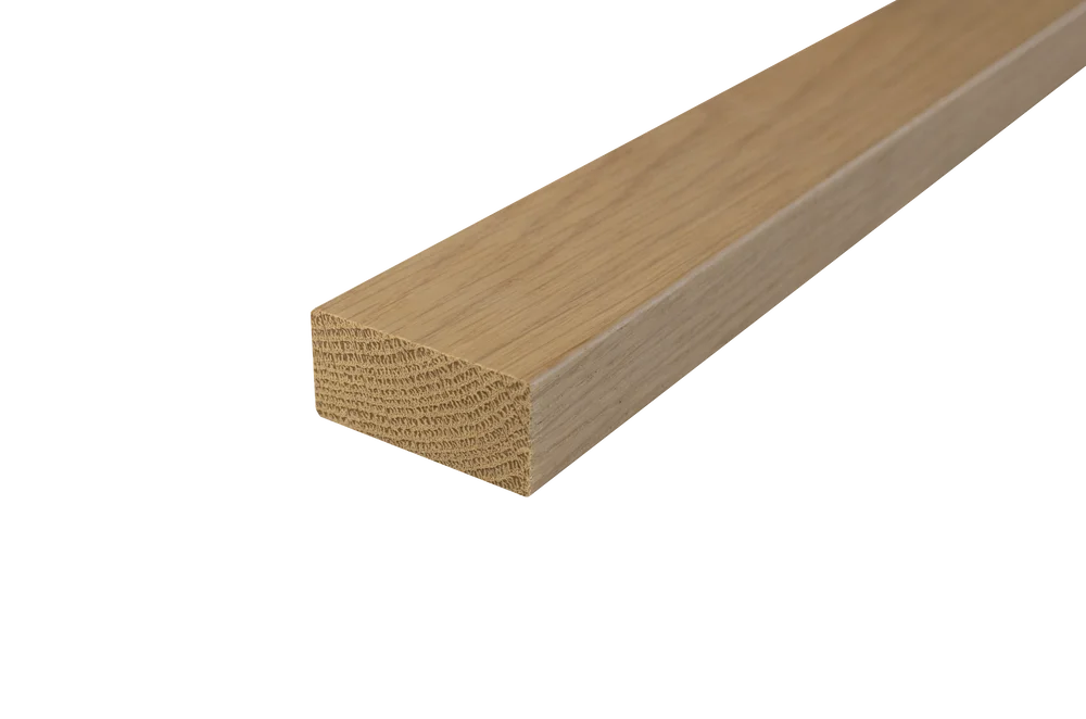 Eik 21x045 glattkant hvittonet spile i eik v:9825336