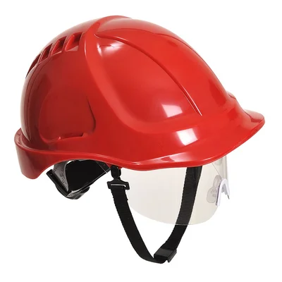 Vernehjelm PW54 Endurance Med visir Rød – Portwest v:6764856 Vernehjelm PW54 Endurance Med visir Rød – Portwest v:6764856