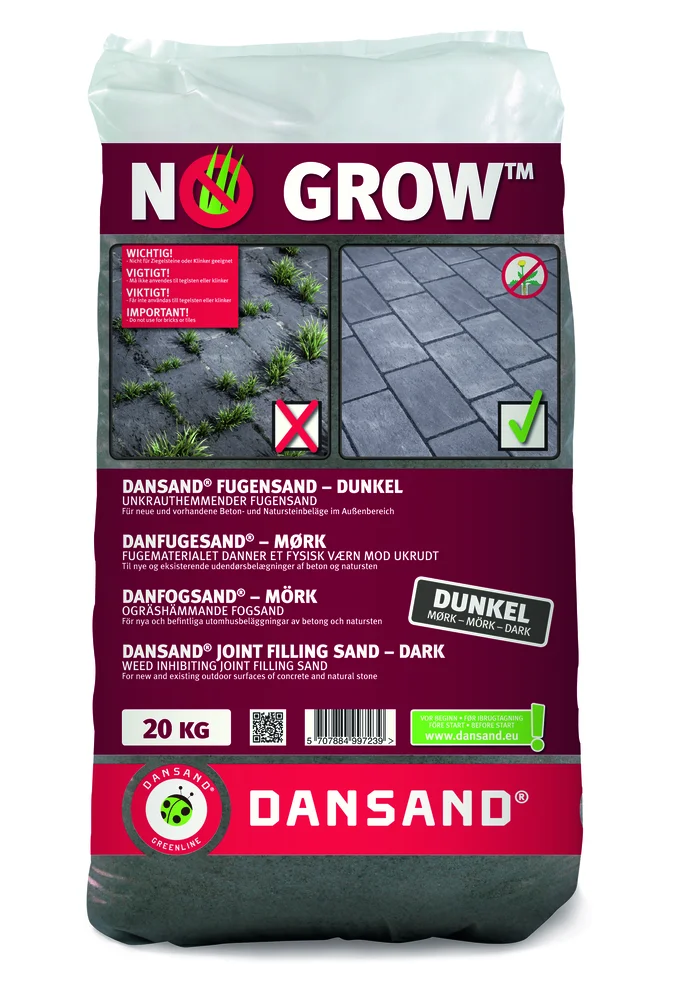 Fugesand NoGrow mørk antracitt 20 kg v:2176088