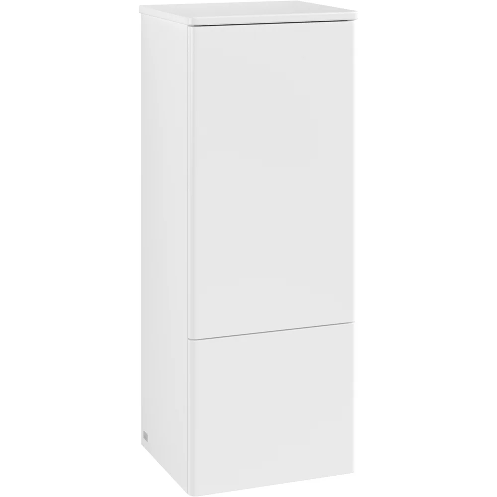 V&B ANTAO MIDDELS HØYSKAP 1 DØR GLATT 414X1039X356 HØYRE M/LYS MATT HVIT v:5496579